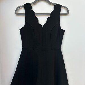 Aqua by Bloomingdales A-Line Black Sleeveless Mini Dress